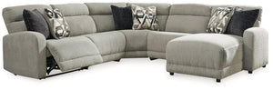 Colleyville Power Reclining Sectional with Chaise - 46 Furniture and Mattress Gallery
