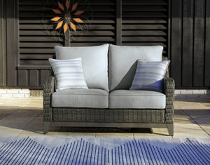 Elite Park Outdoor Loveseat with Cushion - 46 Furniture and Mattress Gallery