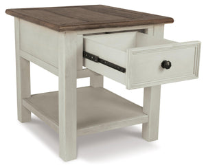 Bolanburg Chairside End Table with USB Ports & Outlets - 46 Furniture and Mattress Gallery