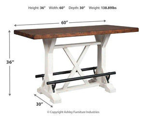 Valebeck Counter Height Dining Table - 46 Furniture and Mattress Gallery