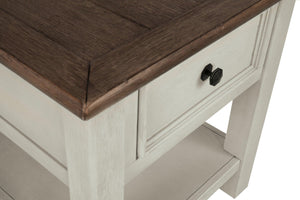 Bolanburg Chairside End Table with USB Ports & Outlets - 46 Furniture and Mattress Gallery