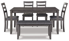 Load image into Gallery viewer, Bridson Dining Table and Chairs with Bench (Set of 6) - 46 Furniture and Mattress Gallery
