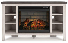 Load image into Gallery viewer, Dorrinson Corner TV Stand with Electric Fireplace - 46 Furniture and Mattress Gallery
