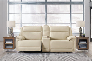 Double Deal Power Reclining Loveseat Sectional with Console - 46 Furniture and Mattress Gallery