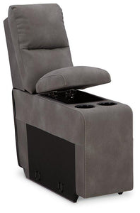 Next-Gen DuraPella Power Reclining Sectional Loveseat with Console - 46 Furniture and Mattress Gallery