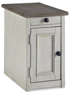 Bolanburg Chairside End Table with USB Ports & Outlets - 46 Furniture and Mattress Gallery
