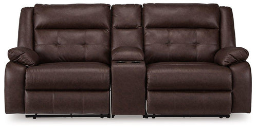 Punch Up Power Reclining Sectional Loveseat with Console - 46 Furniture and Mattress Gallery