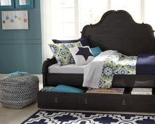 Load image into Gallery viewer, Chevron Pouf - 46 Furniture and Mattress Gallery
