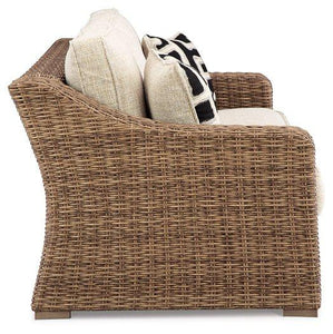 Beachcroft Outdoor Sofa with Cushion - 46 Furniture and Mattress Gallery