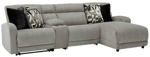 Colleyville Power Reclining Sectional with Chaise - 46 Furniture and Mattress Gallery