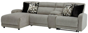 Colleyville Power Reclining Sectional with Chaise - 46 Furniture and Mattress Gallery