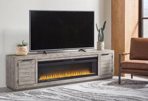Naydell 92" TV Stand with Electric Fireplace - 46 Furniture and Mattress Gallery