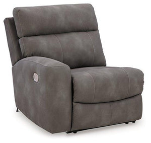 Next-Gen DuraPella Power Reclining Sectional Loveseat with Console - 46 Furniture and Mattress Gallery
