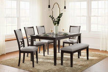 Load image into Gallery viewer, Langwest Dining Table and 4 Chairs and Bench (Set of 6) - 46 Furniture and Mattress Gallery
