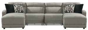 Colleyville Power Reclining Sectional with Chaise - 46 Furniture and Mattress Gallery