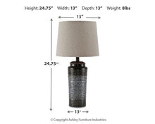 Load image into Gallery viewer, Norbert Table Lamp (Set of 2) - 46 Furniture and Mattress Gallery
