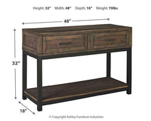 Load image into Gallery viewer, Johurst Sofa/Console Table - 46 Furniture and Mattress Gallery
