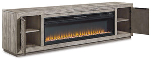 Naydell 92" TV Stand with Electric Fireplace - 46 Furniture and Mattress Gallery