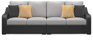 Beachcroft 2-Piece Outdoor Loveseat with Cushion - 46 Furniture and Mattress Gallery