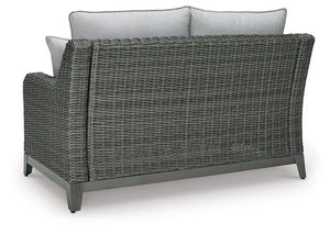 Elite Park Outdoor Loveseat with Cushion - 46 Furniture and Mattress Gallery