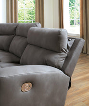 Load image into Gallery viewer, Next-Gen DuraPella Power Reclining Sectional Loveseat with Console - 46 Furniture and Mattress Gallery
