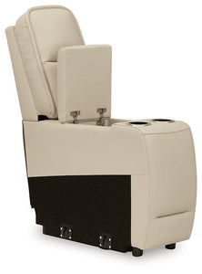 Double Deal Power Reclining Loveseat Sectional with Console - 46 Furniture and Mattress Gallery