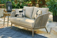 Load image into Gallery viewer, Swiss Valley Outdoor Loveseat with Cushion - 46 Furniture and Mattress Gallery

