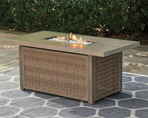 Beachcroft Outdoor Fire Pit Table - 46 Furniture and Mattress Gallery