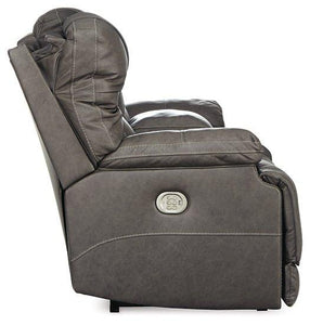 Wurstrow Power Reclining Loveseat with Console - 46 Furniture and Mattress Gallery