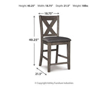 Load image into Gallery viewer, Caitbrook Counter Height Upholstered Bar Stool - 46 Furniture and Mattress Gallery
