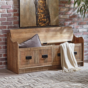 Garrettville Storage Bench - 46 Furniture and Mattress Gallery