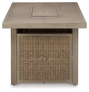 Beachcroft Outdoor Fire Pit Table - 46 Furniture and Mattress Gallery