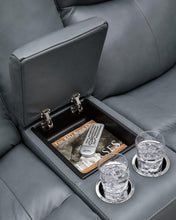 Load image into Gallery viewer, Mindanao Power Reclining Loveseat with Console - 46 Furniture and Mattress Gallery
