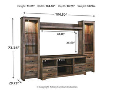 Load image into Gallery viewer, Trinell 4-Piece Entertainment Center - 46 Furniture and Mattress Gallery
