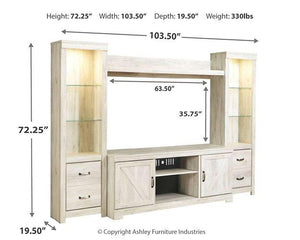 Bellaby 4-Piece Entertainment Center - 46 Furniture and Mattress Gallery