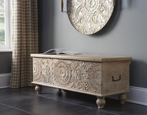Fossil Ridge Storage Bench - 46 Furniture and Mattress Gallery