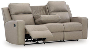 Lavenhorne Reclining Sofa with Drop Down Table - 46 Furniture and Mattress Gallery
