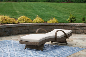 Beachcroft Outdoor Chaise Lounge with Cushion - 46 Furniture and Mattress Gallery