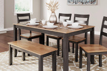 Load image into Gallery viewer, Gesthaven Dining Table with 4 Chairs and Bench (Set of 6) - 46 Furniture and Mattress Gallery
