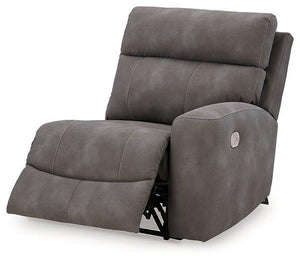 Next-Gen DuraPella Power Reclining Sectional Loveseat with Console - 46 Furniture and Mattress Gallery