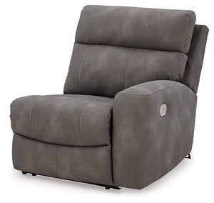 Next-Gen DuraPella Power Reclining Sectional Loveseat with Console - 46 Furniture and Mattress Gallery