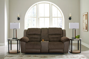 Dorman Reclining Loveseat with Console - 46 Furniture and Mattress Gallery