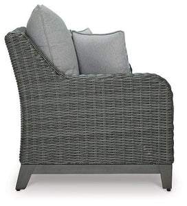 Elite Park Outdoor Loveseat with Cushion - 46 Furniture and Mattress Gallery