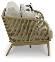 Load image into Gallery viewer, Swiss Valley Outdoor Loveseat with Cushion - 46 Furniture and Mattress Gallery
