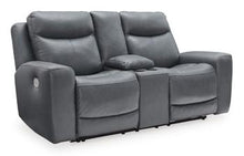 Load image into Gallery viewer, Mindanao Power Reclining Loveseat with Console - 46 Furniture and Mattress Gallery
