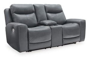 Mindanao Power Reclining Loveseat with Console - 46 Furniture and Mattress Gallery