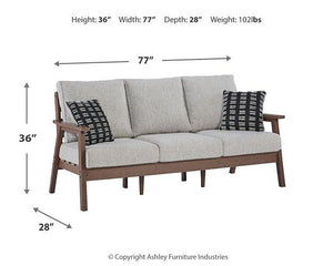 Emmeline Outdoor Sofa with Cushion - 46 Furniture and Mattress Gallery