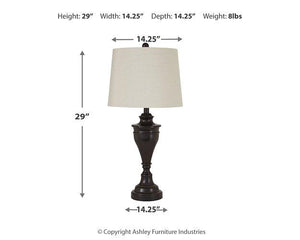 Darlita Table Lamp (Set of 2) - 46 Furniture and Mattress Gallery