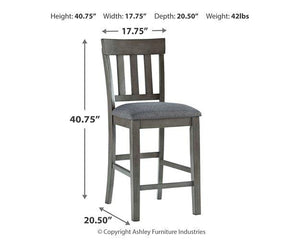 Hallanden Counter Height Dining Room Set - 46 Furniture and Mattress Gallery