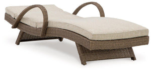 Beachcroft Outdoor Chaise Lounge with Cushion - 46 Furniture and Mattress Gallery